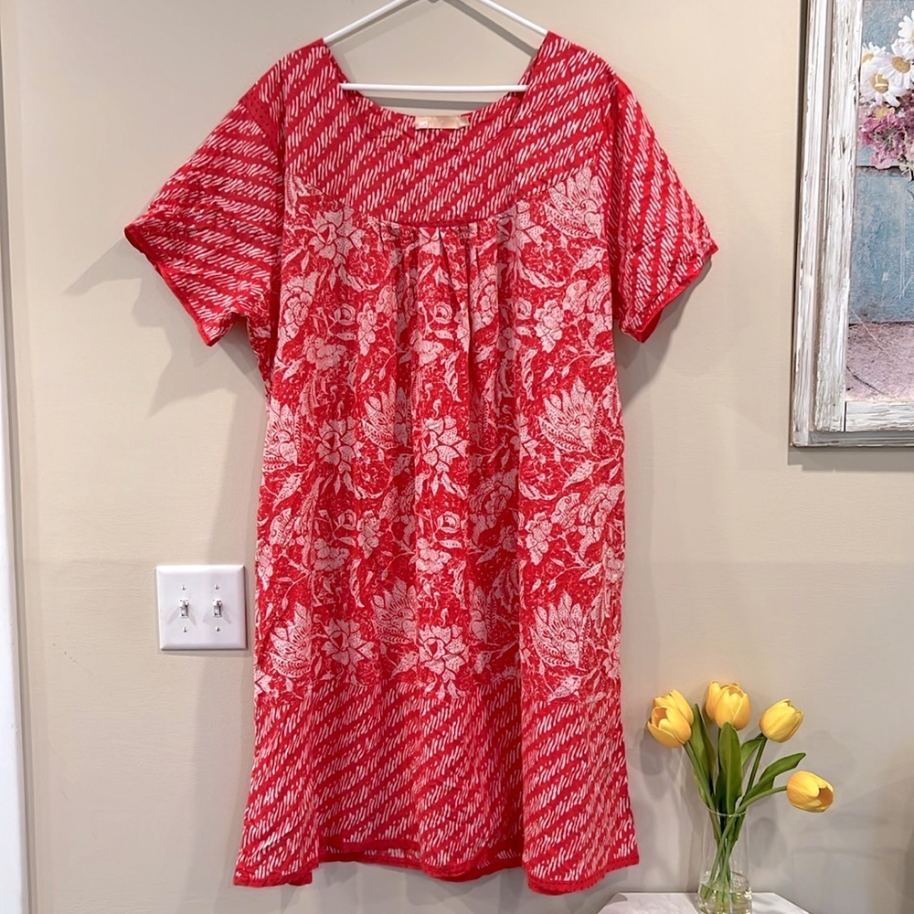 🔥La CERA Red and White Floral Dress🔥